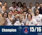 Paris Saint Germain, PSG, şampiyonu Ligue 1 2015-2016, Fransız Futbol Ligi